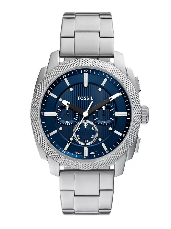 Мужские часы Machine Chronograph из нержавеющей стали, 44 мм Fossil — изображение 1 из 3
