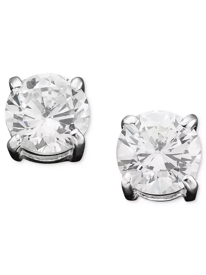 Серьги-гвоздики с кубическим цирконием (6 мм) Lauren Ralph Lauren — изображение 1 из 2