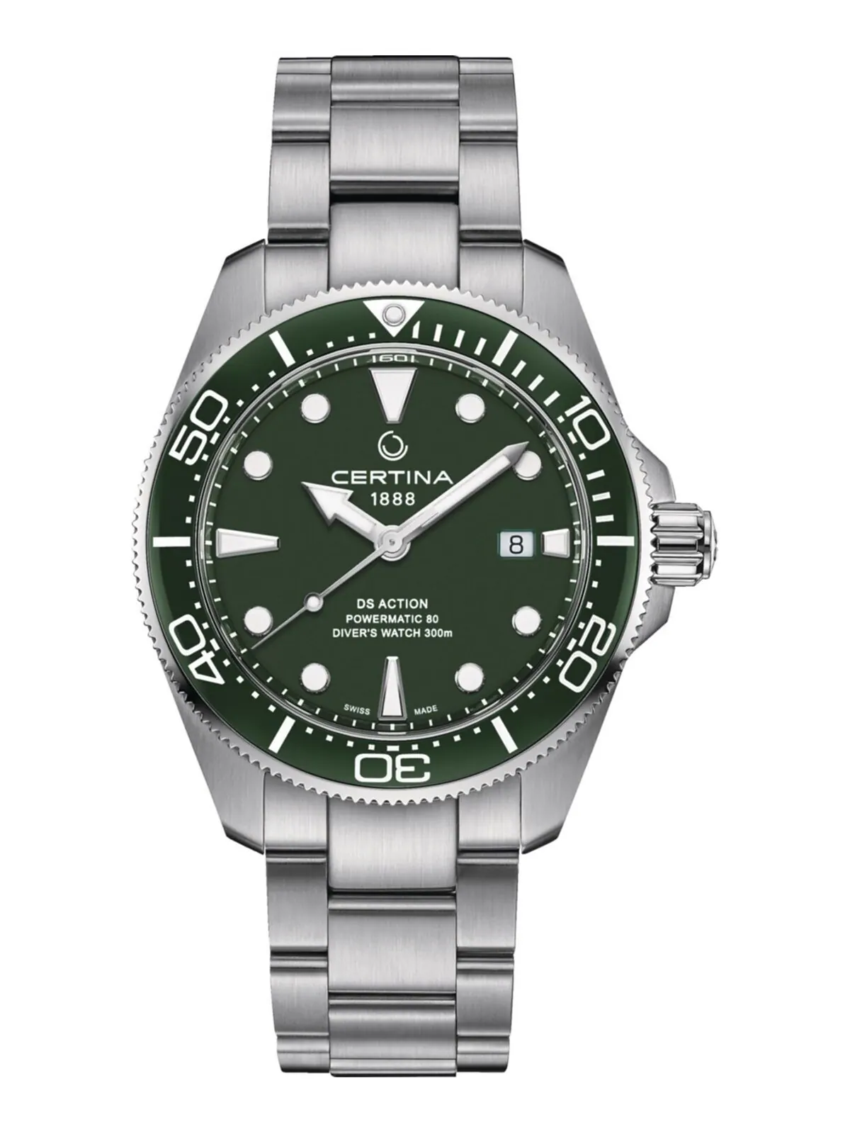 Мужские швейцарские автоматические часы DS Action Diver с браслетом из нержавеющей стали, 43 мм — изображение 1 из 5