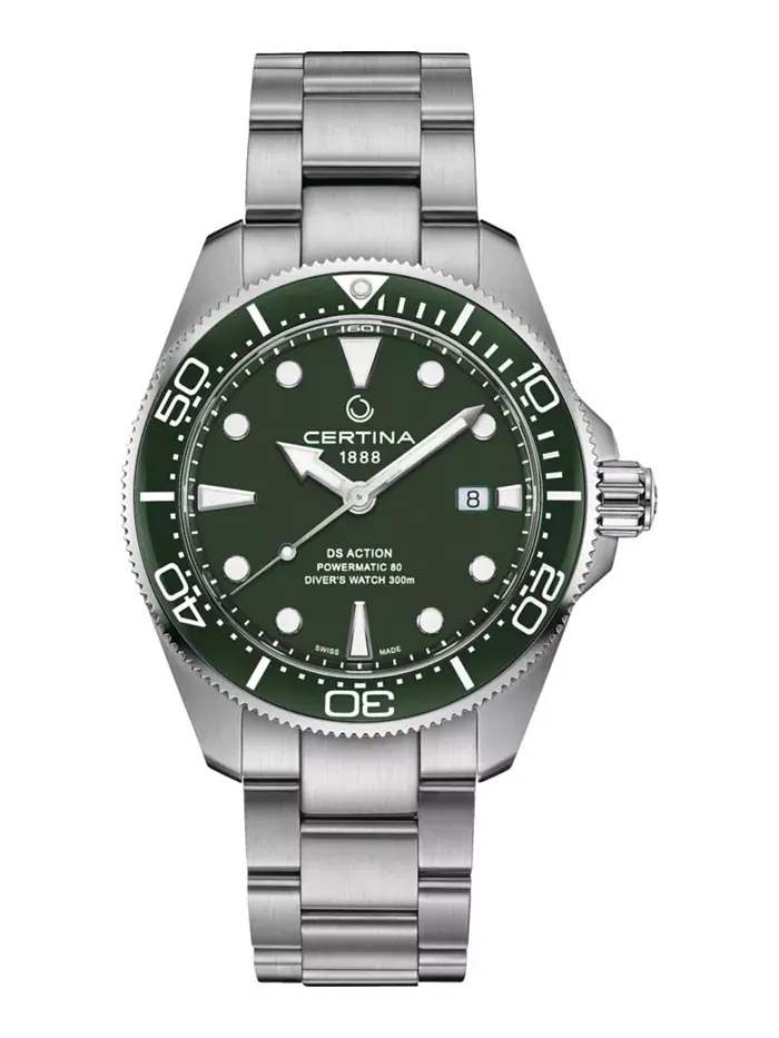 Мужские автоматические часы Swiss Automatic DS Action Diver со стальным браслетом, 43 мм Certina — изображение 1 из 5