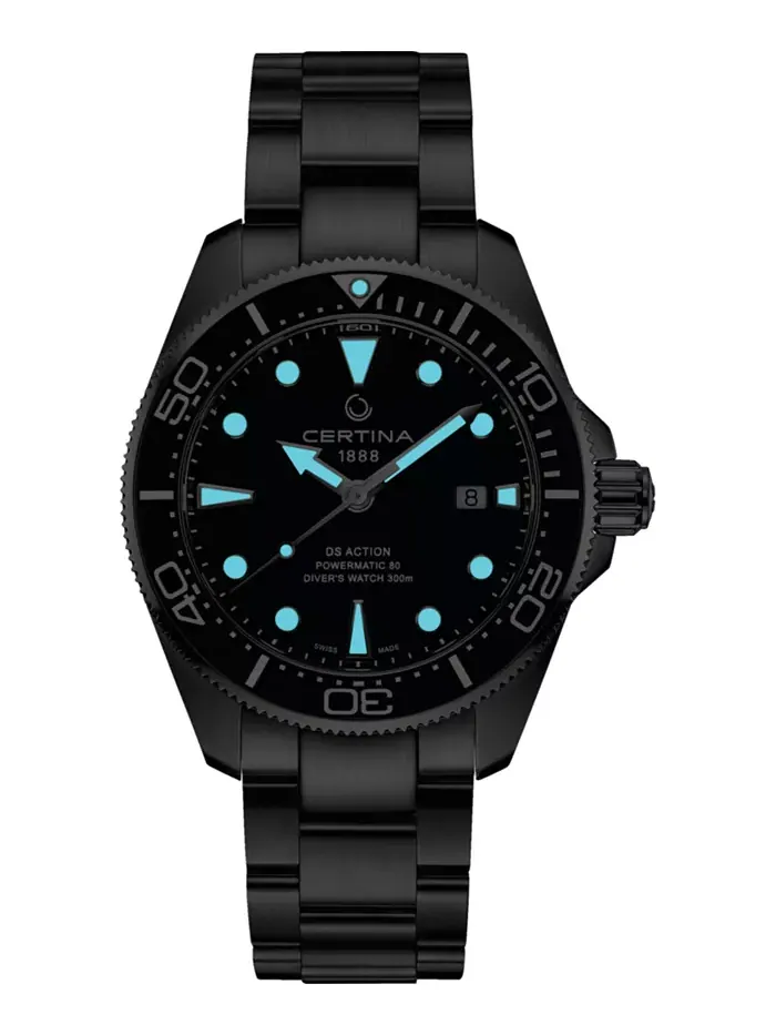 Мужские автоматические часы Swiss Automatic DS Action Diver со стальным браслетом, 43 мм Certina — изображение 5 из 5