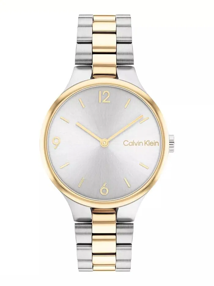 Двухцветные часы-браслет из нержавеющей стали 32 мм Calvin Klein