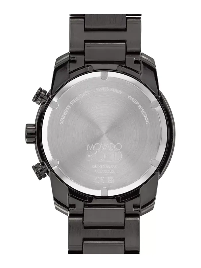 Мужские часы Bold Verso Gunmetal с браслетом из ионированного стального покрытия, 44 мм Movado — изображение 3 из 3