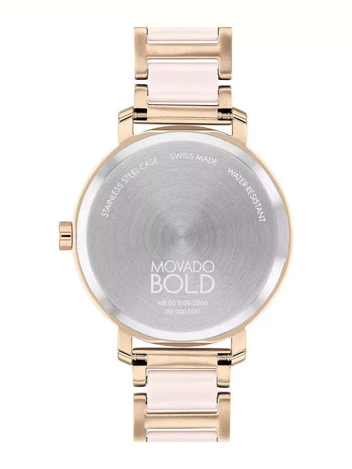 Женские наручные часы Swiss Bold Evolution 2.0 Blush Ceramic & Carnation с браслетом из — изображение 3 из 3