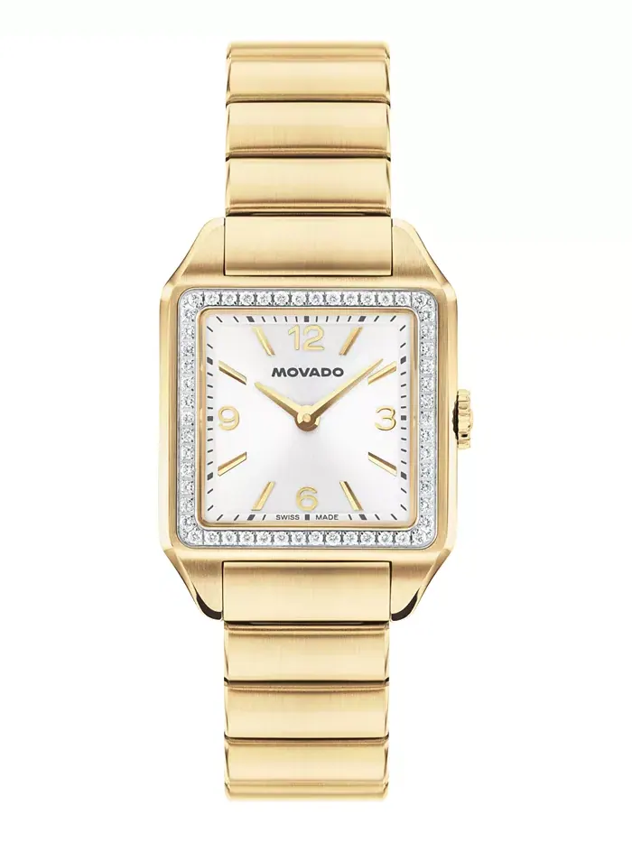 Женские часы 1917 Lab Grown Diamond Swiss Quartz Gold Stainless Steel, 25 x 34,1 мм Movado — изображение 1 из 3