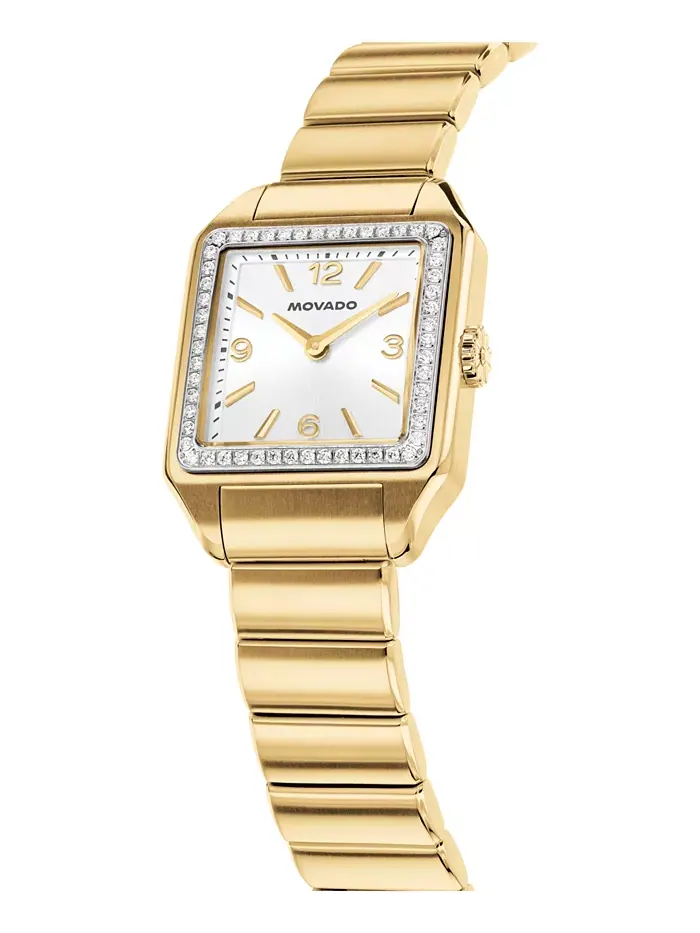 Женские часы 1917 Lab Grown Diamond Swiss Quartz Gold Stainless Steel, 25 x 34,1 мм Movado — изображение 2 из 3