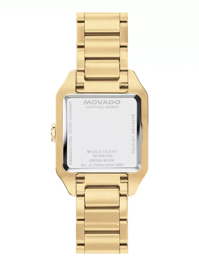 Женские часы 1917 Lab Grown Diamond Swiss Quartz Gold Stainless Steel, 25 x 34,1 мм Movado — изображение 3 из 3