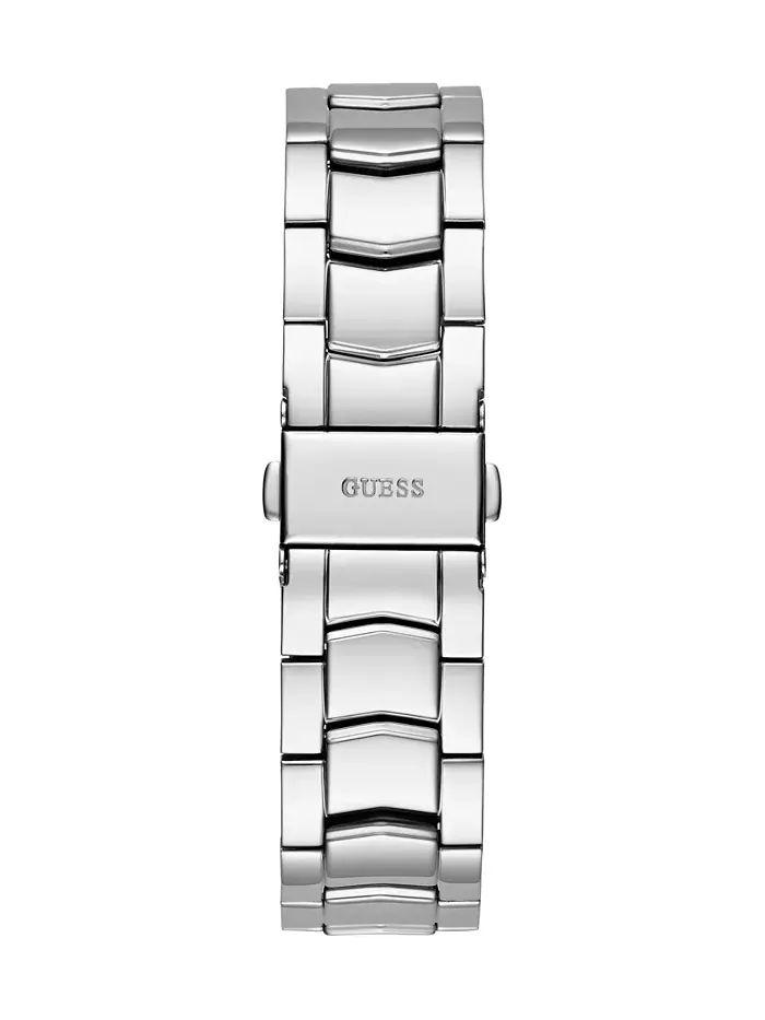 Женские аналоговые часы из нержавеющей стали серебристого цвета 36 мм GUESS — изображение 3 из 5