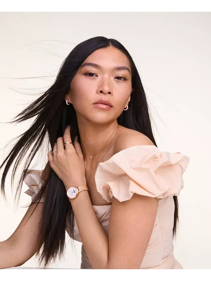 Женские часы с аналоговым циферблатом Rose Gold Tone из нержавеющей стали, 32 мм Daniel Wellington — изображение 2 из 7