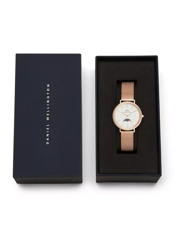 Женские часы с аналоговым циферблатом Rose Gold Tone из нержавеющей стали, 32 мм Daniel Wellington — изображение 6 из 7