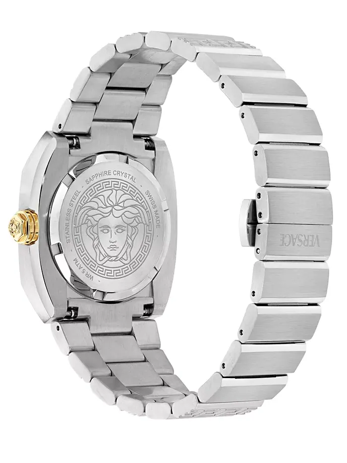 Женские наручные часы Swiss Medusa Antares с браслетом из нержавеющей стали 35 мм Versace — изображение 3 из 3