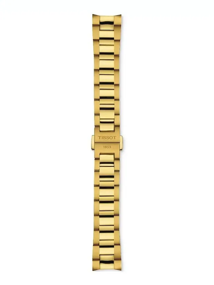 Часы унисекс Swiss PR 100 с золотым PVD-браслетом, 34 мм Tissot — изображение 4 из 5