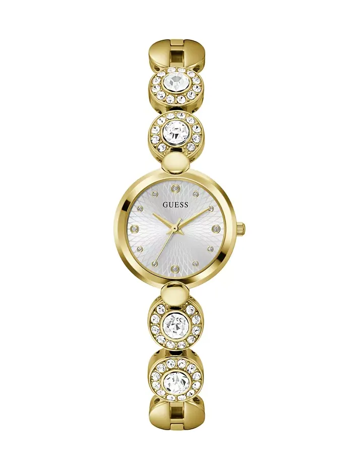 Женские часы Analog Gold Tone из нержавеющей стали, 26 мм GUESS