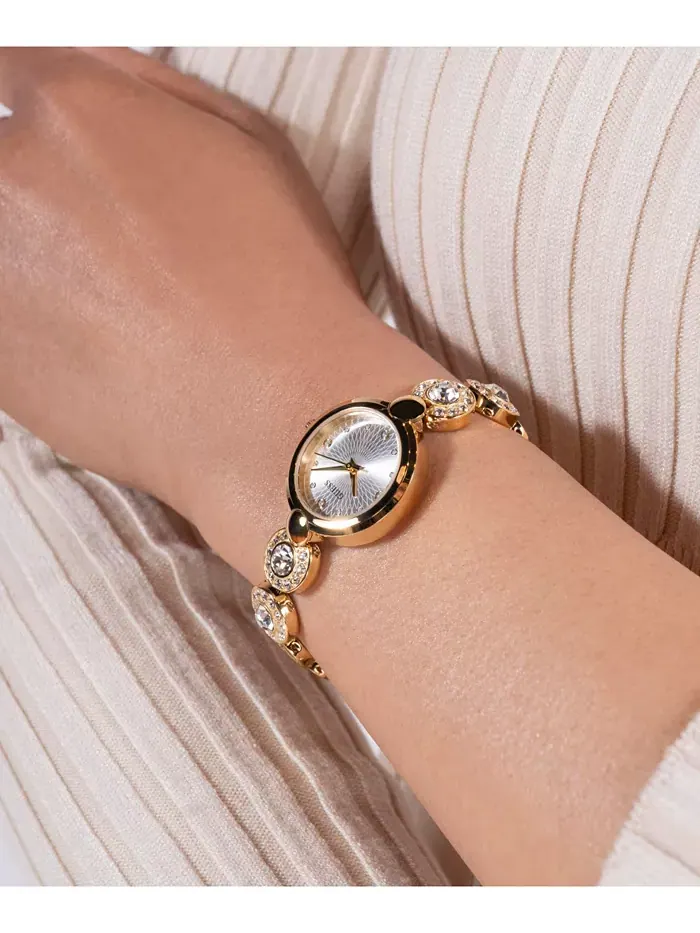Женские часы Analog Gold Tone из нержавеющей стали, 26 мм GUESS — изображение 4 из 8
