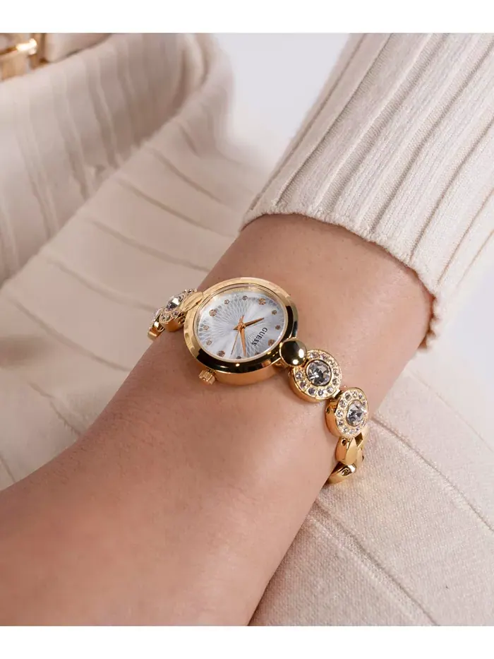Женские часы Analog Gold Tone из нержавеющей стали, 26 мм GUESS — изображение 6 из 8