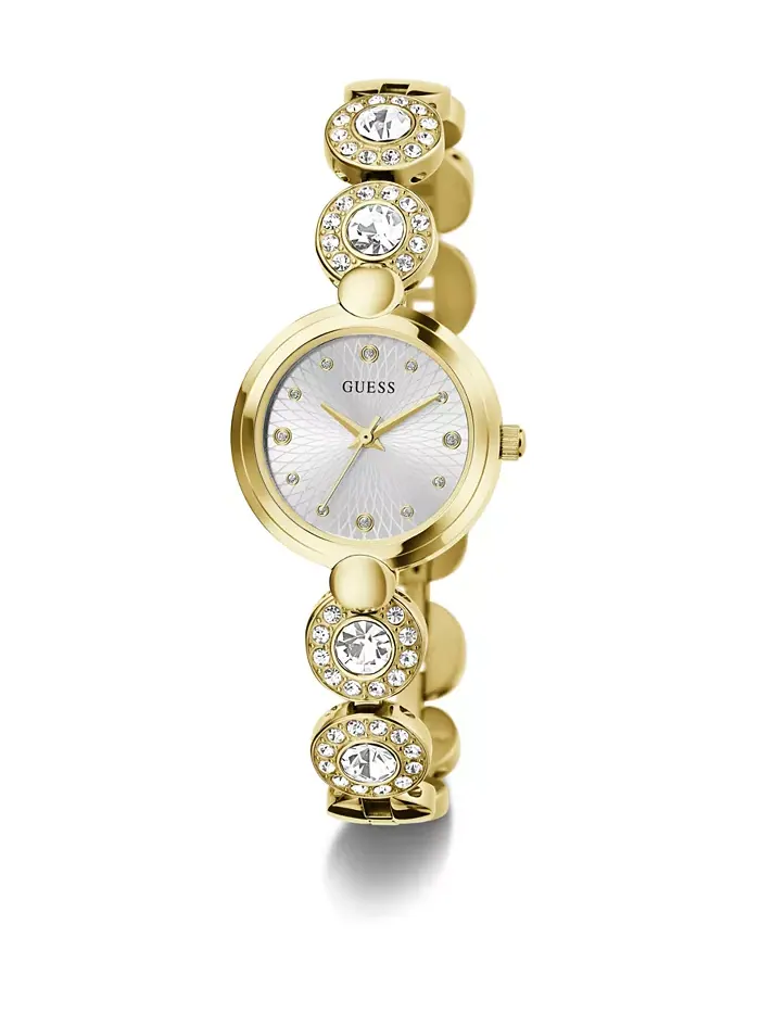 Женские часы Analog Gold Tone из нержавеющей стали, 26 мм GUESS — изображение 8 из 8