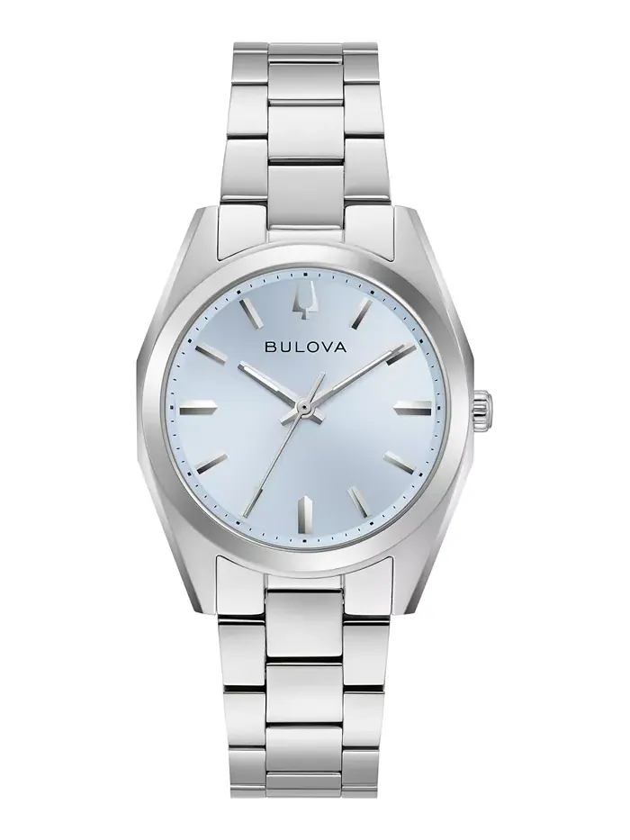 Женские классические часы Surveyor с серебристым браслетом 22.7 мм Bulova — изображение 1 из 3