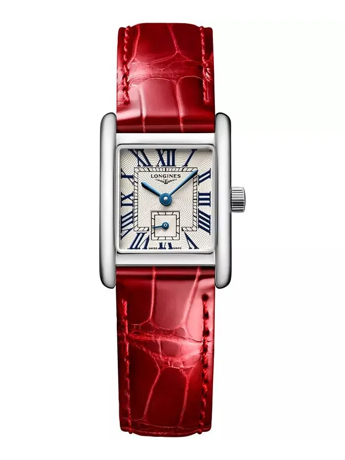 Женские швейцарские мини-часы DolceVita с красным ремешком, 22x29 мм Longines — изображение 1 из 4