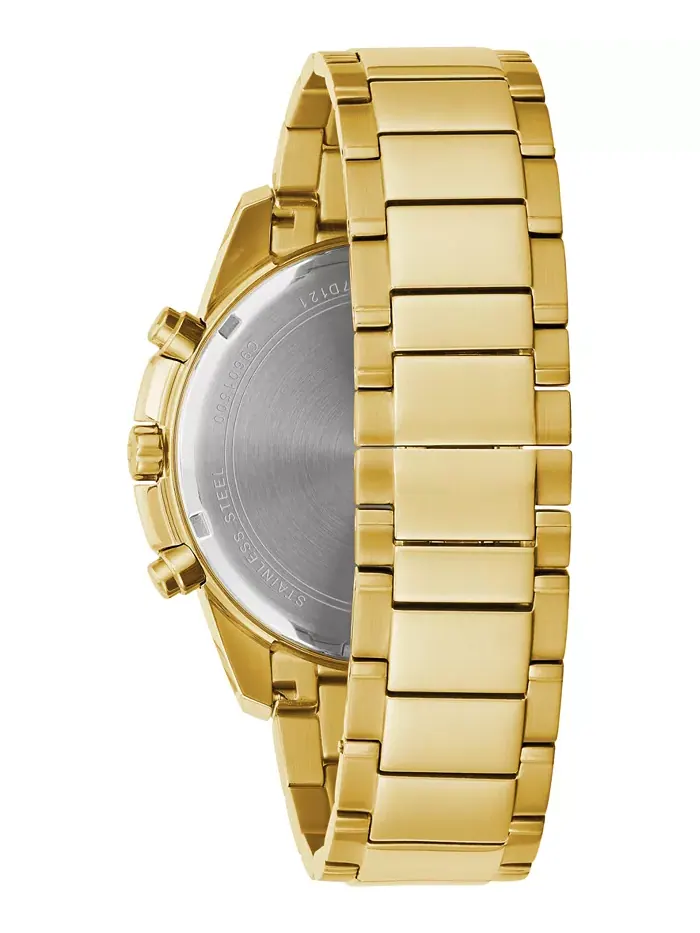 Мужские часы Chronograph Diamond (1/20 ct. t.w.) с золотистым браслетом из нержавеющей стали, 44 мм — изображение 3 из 3