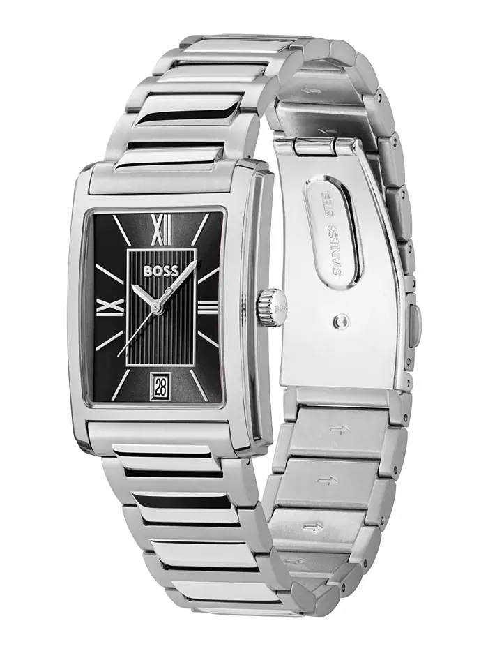 Мужские часы Principle Dress Quartz Basic Calendar из нержавеющей стали, 28 x 39 мм Hugo Boss — изображение 2 из 3