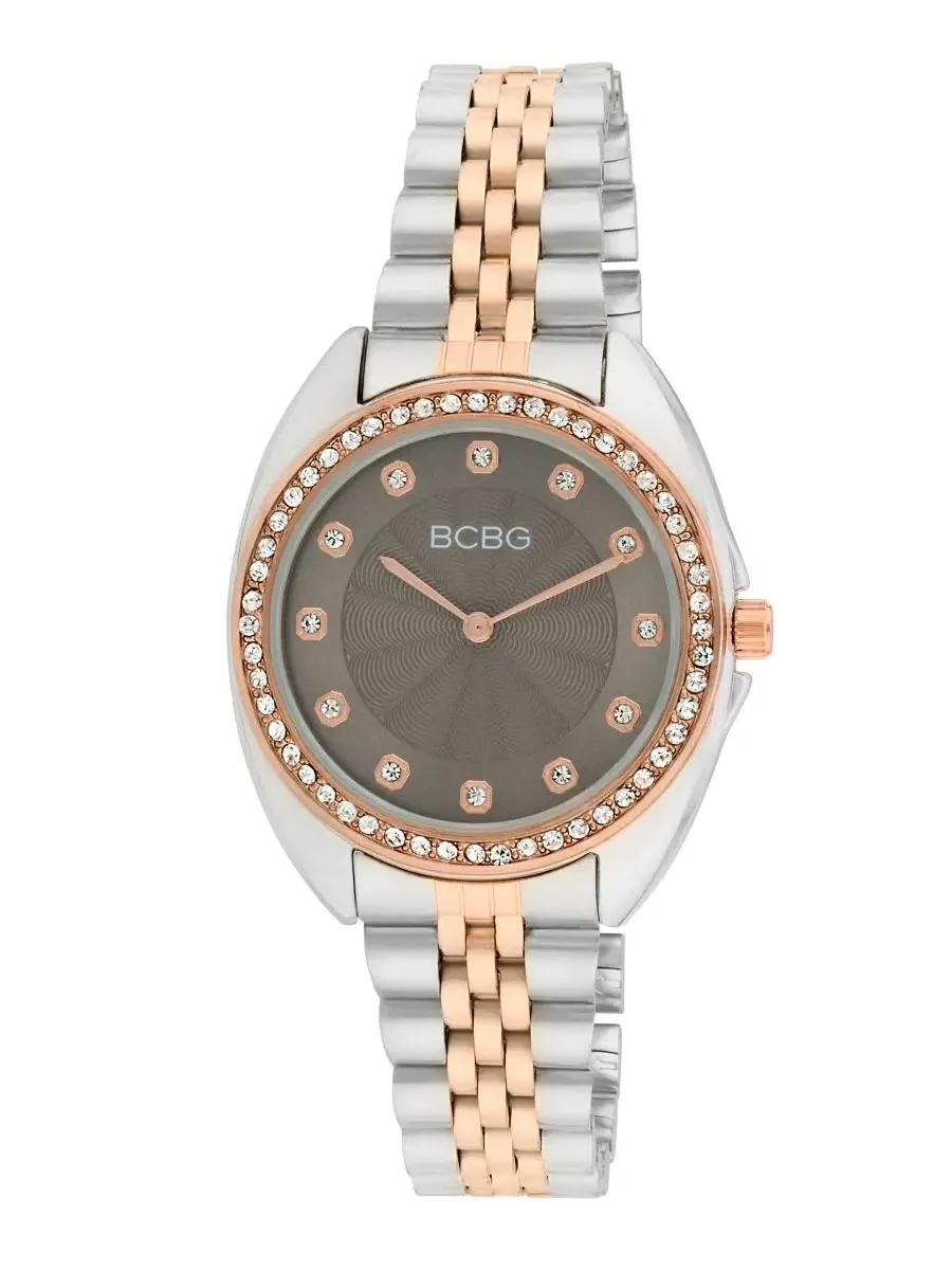 Женские часы с браслетом, 34 мм, с гильошированным циферблатом BCBG, Two Tone R — изображение 1 из 4
