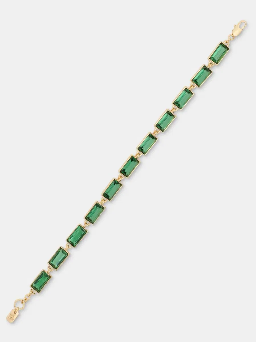 Браслет-гибкий с одиннадцатью ограненными камнями Baguette Stone Flex Lauren Ralph Lauren, Lt/Pas — изображение 2 из 4