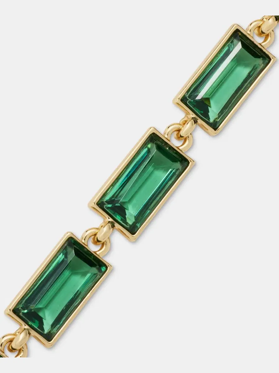 Браслет-гибкий с одиннадцатью ограненными камнями Baguette Stone Flex Lauren Ralph Lauren, Lt/Pas — изображение 3 из 4