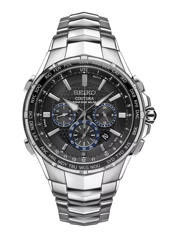 Мужские часы Solar Chronograph Coutura на стальном браслете 45 мм SSG009 Seiko — изображение 1 из 5