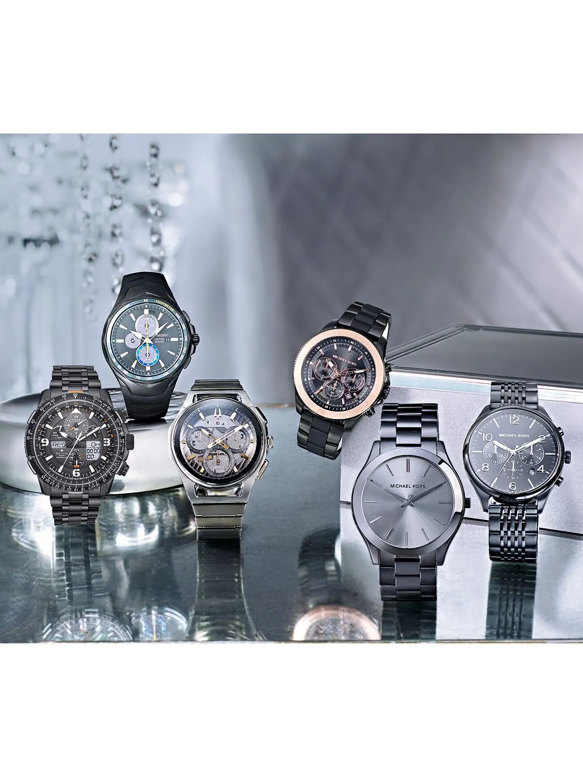 Мужские аналогово-цифровые часы Eco-Drive Promaster Skyhawk A-T с черным браслетом из нержавеющей — изображение 6 из 9