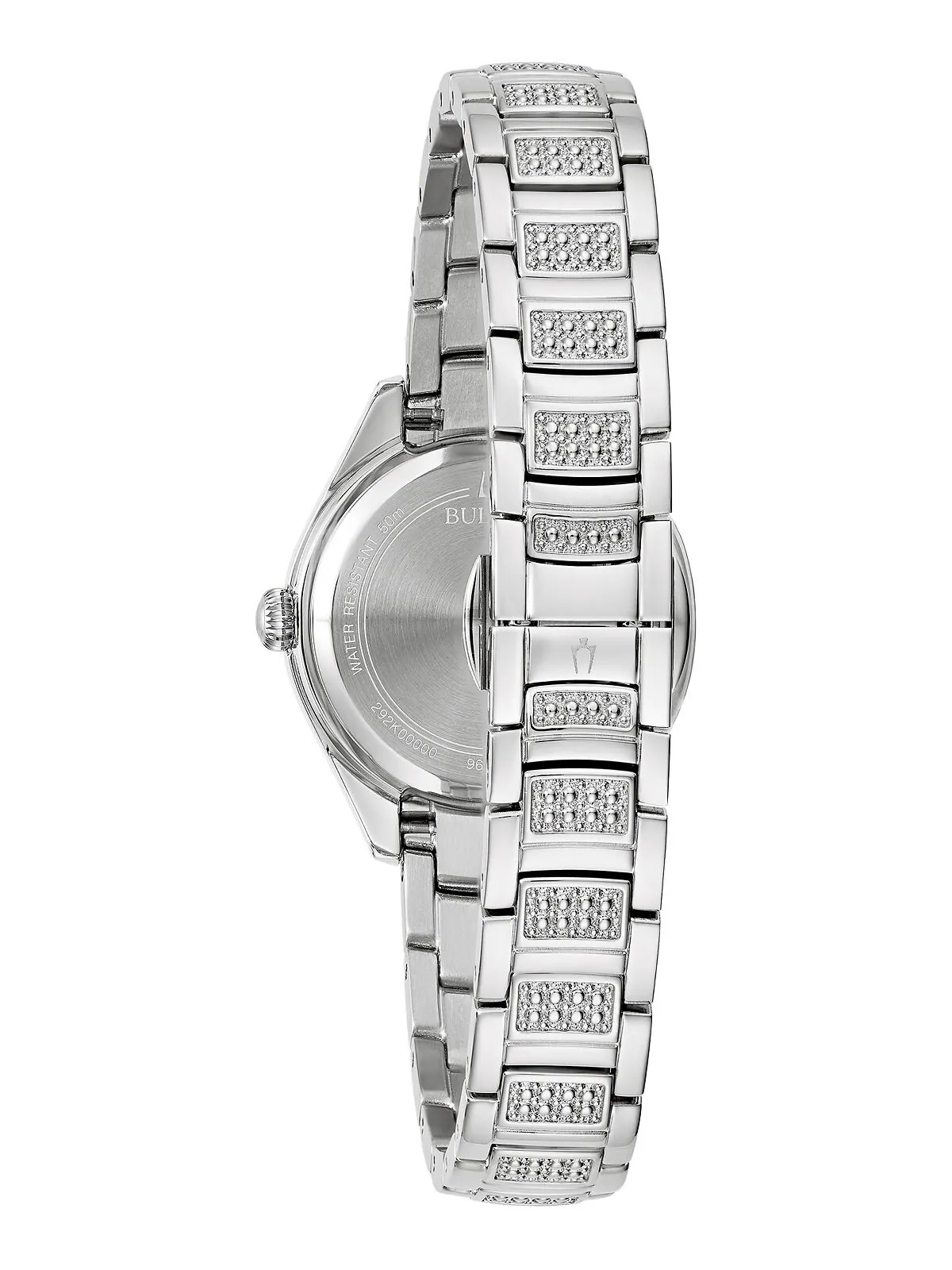 Женские часы-браслет из нержавеющей стали с кристаллами, 29 мм Bulova — изображение 3 из 3, оттенок серебристый