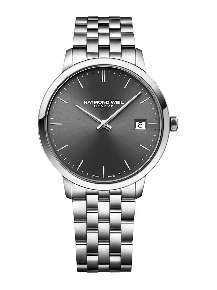 Мужские наручные часы Swiss Toccata со стальным браслетом, 42 мм Raymond Weil — изображение 1 из 2
