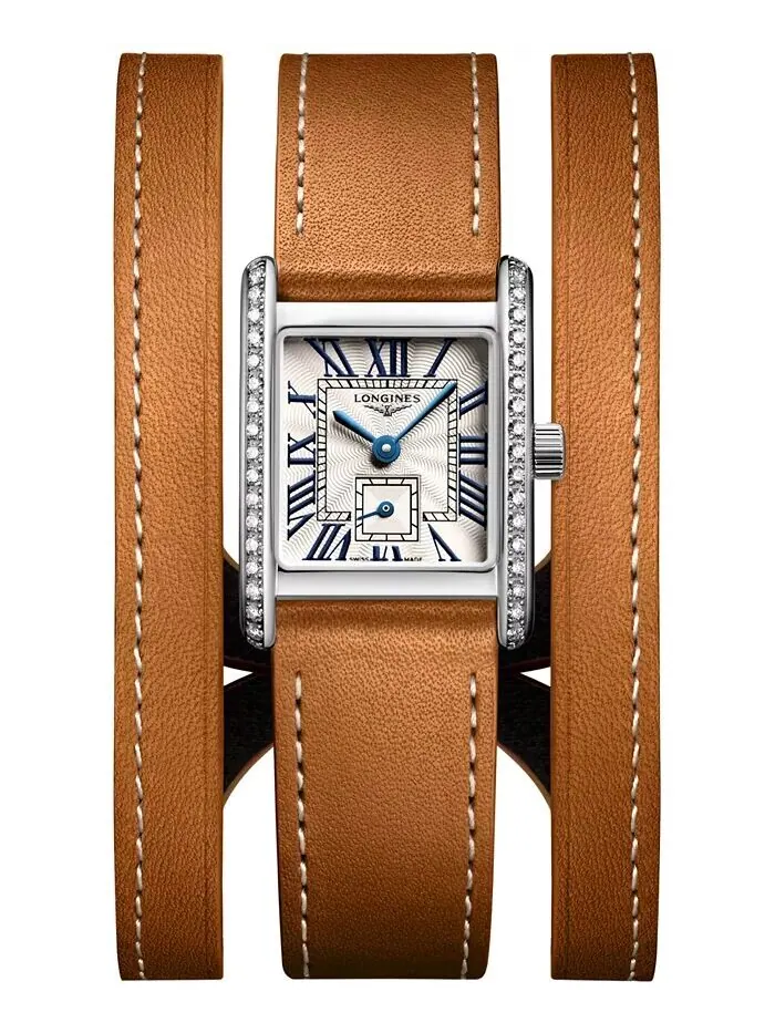 Женские швейцарские мини-часы Dolcevita Diamond (3/8 карата t.w.), коричневые, с тремя рядами — изображение 1 из 3