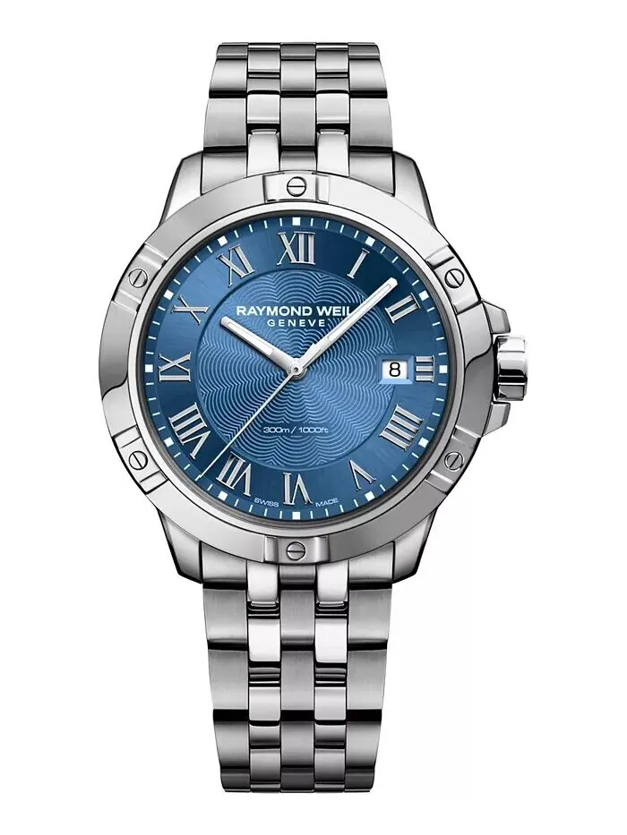 Мужские часы Swiss Tango с браслетом из нержавеющей стали, 41 мм 8160-ST-00508 Raymond Weil — изображение 1 из 4