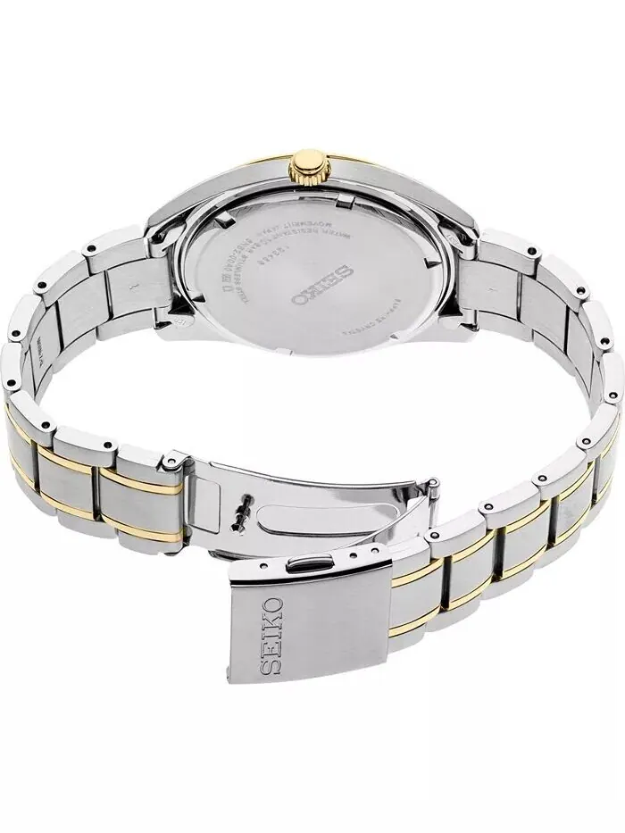 Мужские двухцветные часы-браслет из нержавеющей стали Essentials 40,2 мм Seiko — изображение 3 из 5