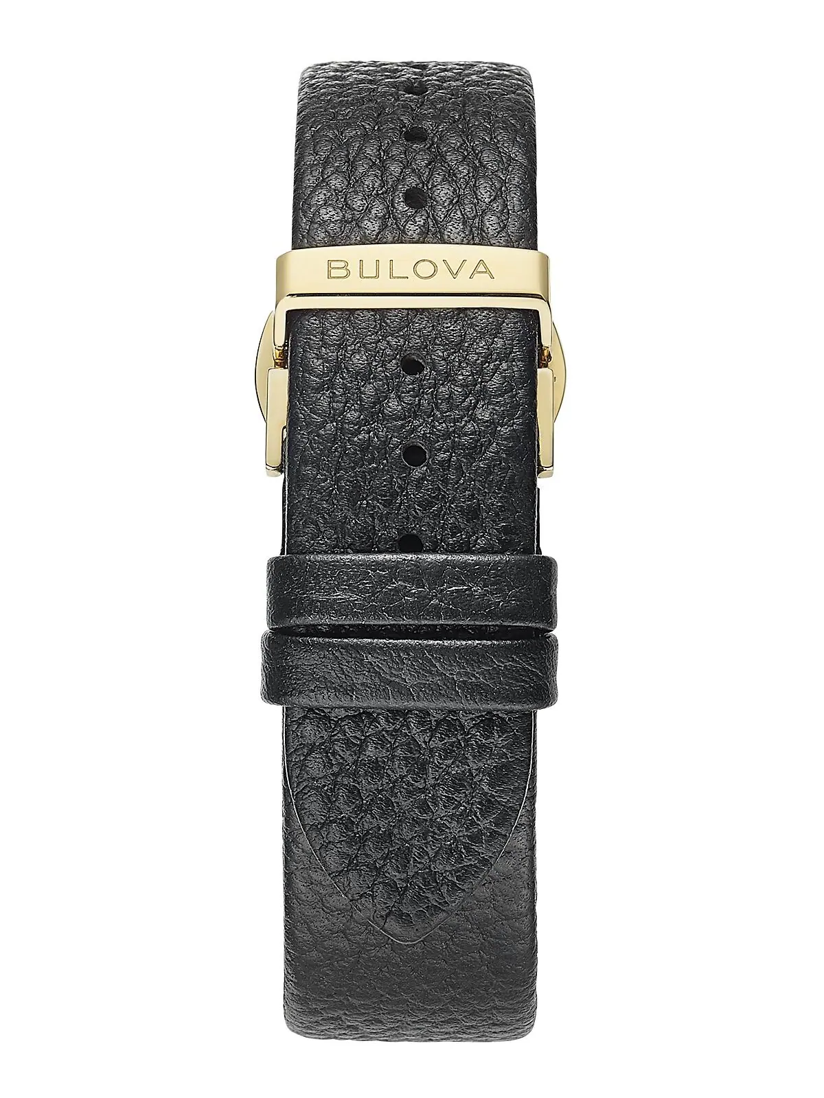 Мужские часы Frank Sinatra My Way с черным кожаным ремешком, 29,5 x 47 мм Bulova — изображение 3 из 15, оттенок белый
