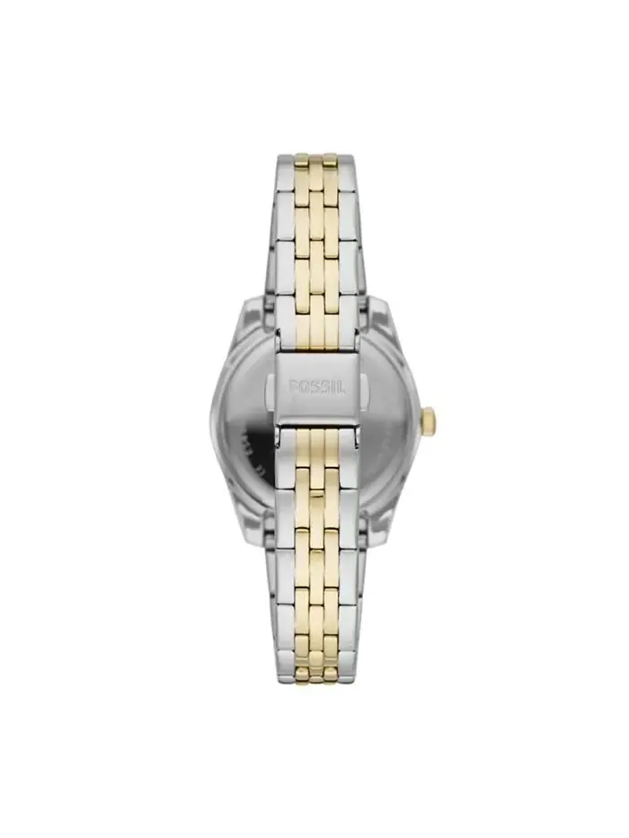 Женские мини-часы Scarlette с двухцветным браслетом, 32 мм Fossil — изображение 2 из 3