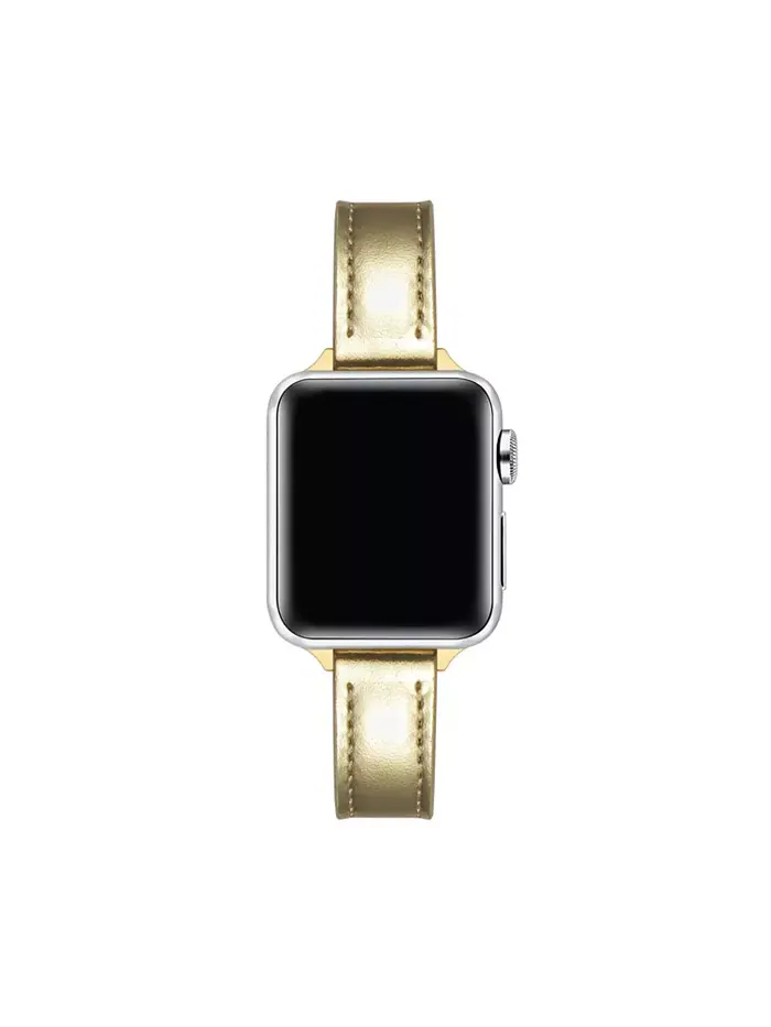 Кармен металлизированный кожаный ремешок для Apple Watch, подходит для всех моделей Apple Watch — изображение 3 из 4