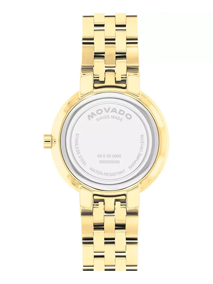 Женские часы Museum Classic Swiss Quartz с желтым PVD-покрытием, 29.5 мм Movado — изображение 3 из 3