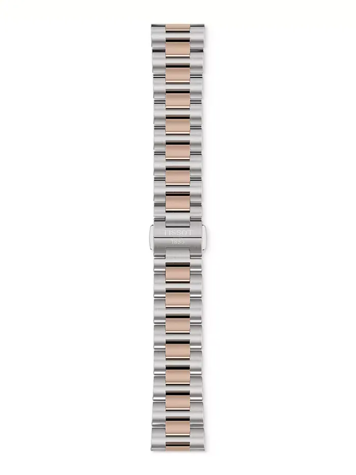 Женские часы Swiss PRC 100 Solar Two-Tone на стальном браслете 34 мм Tissot — изображение 4 из 6