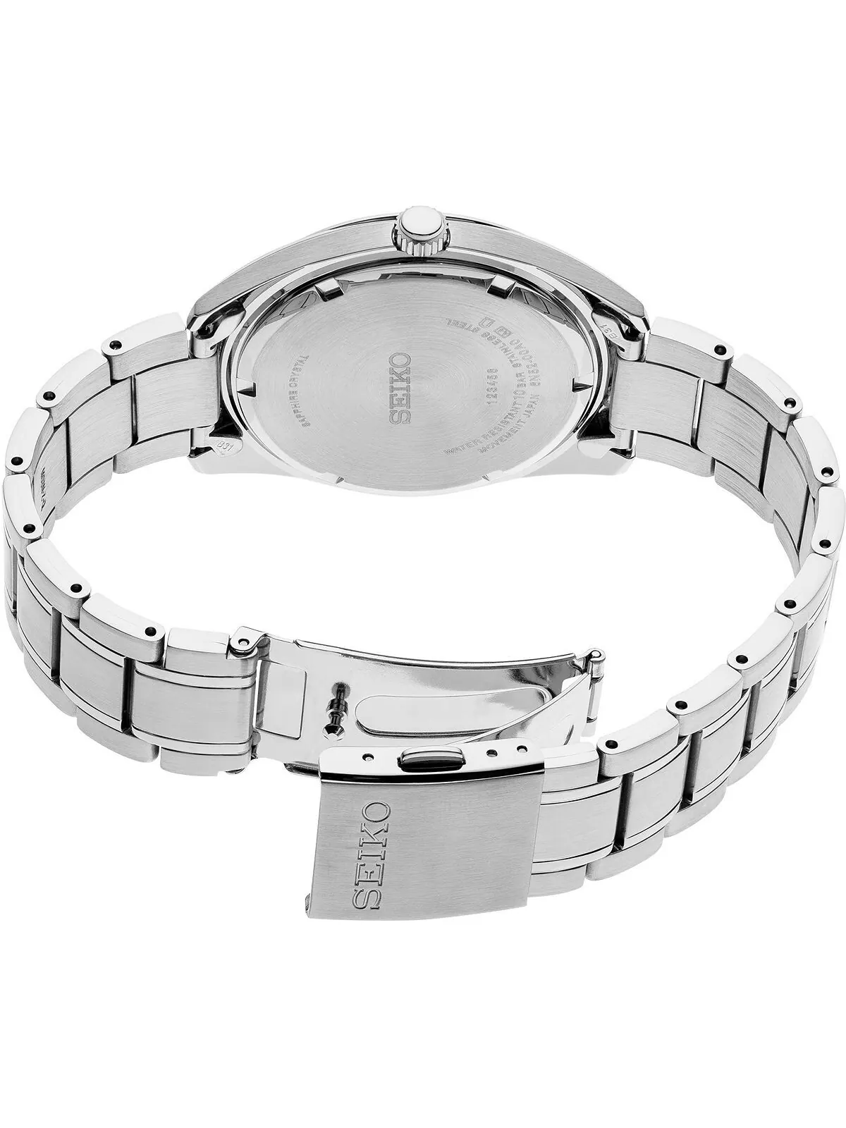 Мужские часы Essentials с браслетом из нержавеющей стали 40,2 мм Seiko — изображение 3 из 5, оттенок серебряный