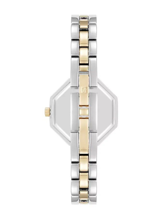 Женские часы Quartz Unique Octagonal с двухтонным металлическим сплавом, 26мм Anne Klein — изображение 3 из 3