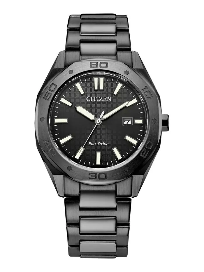 Eco-Drive Мужские часы Weekender серого цвета с браслетом из нержавеющей стали, 41 мм Citizen