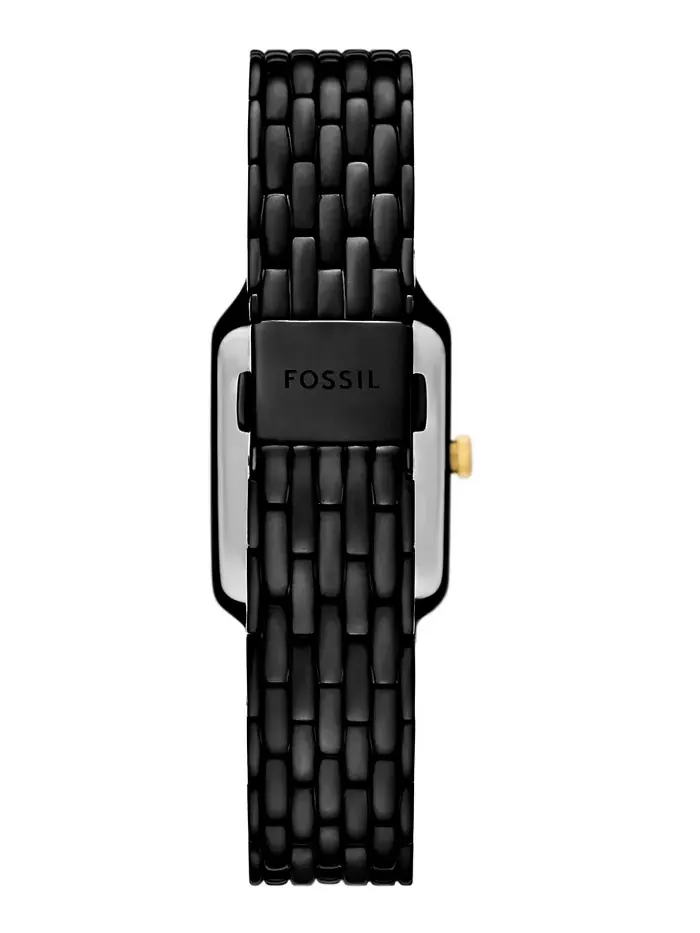 Женские часы Raquel Three-Hand Date, черные, из нержавеющей стали, 23 мм Fossil — изображение 4 из 7