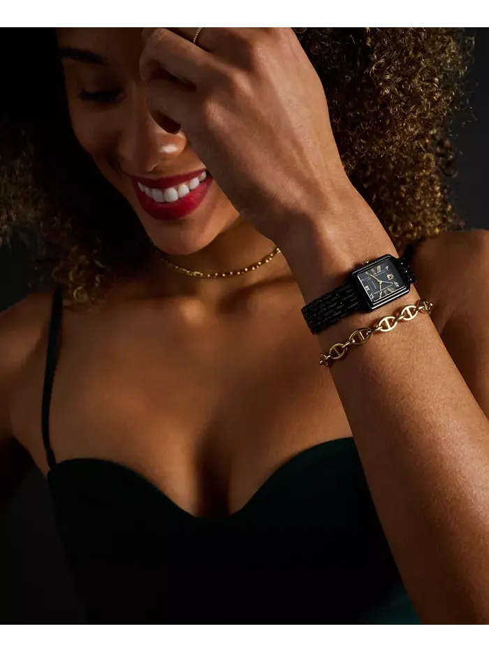 Женские часы Raquel Three-Hand Date, черные, из нержавеющей стали, 23 мм Fossil — изображение 5 из 7