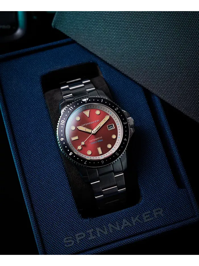 Мужские часы Croft Pioneer Automatic с браслетом из цельной нержавеющей стали, 42 мм Spinnaker — изображение 4 из 4