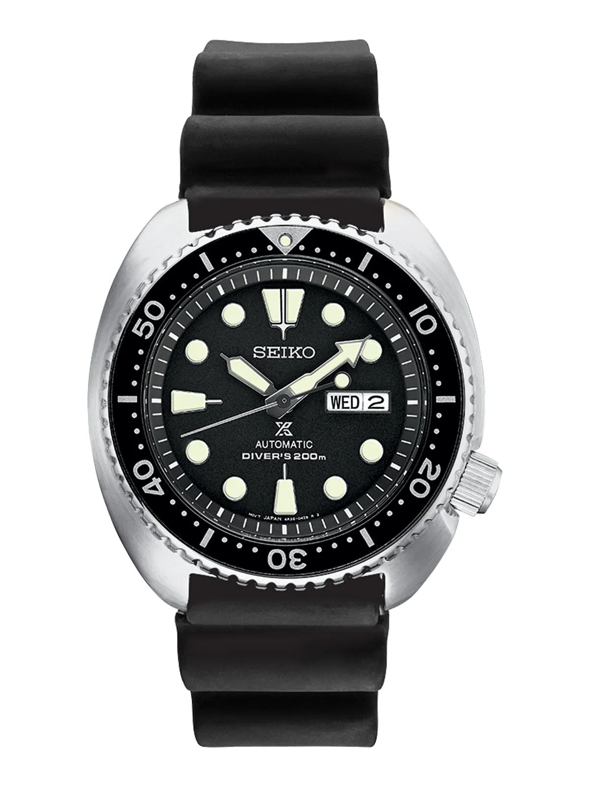 Мужские автоматические часы Prospex Diver, черный силиконовый ремешок, 45 мм Seiko