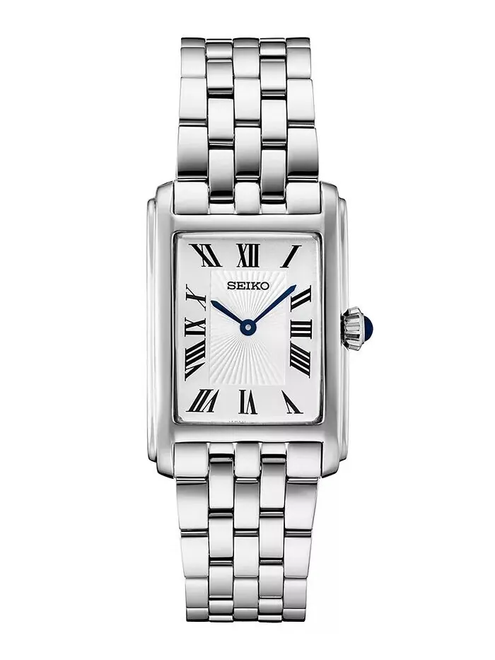 Женские часы Essentials из нержавеющей стали с браслетом 22 мм Seiko — изображение 1 из 3