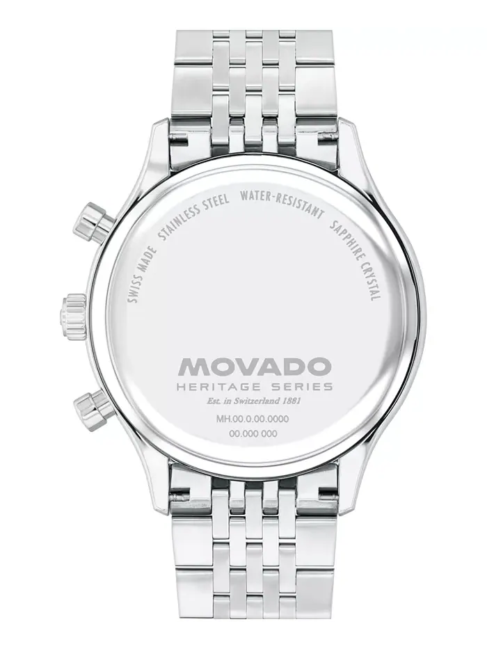 Мужские часы Calendoplan Swiss Quartz Chrono из нержавеющей стали, 43 мм Movado — изображение 3 из 3