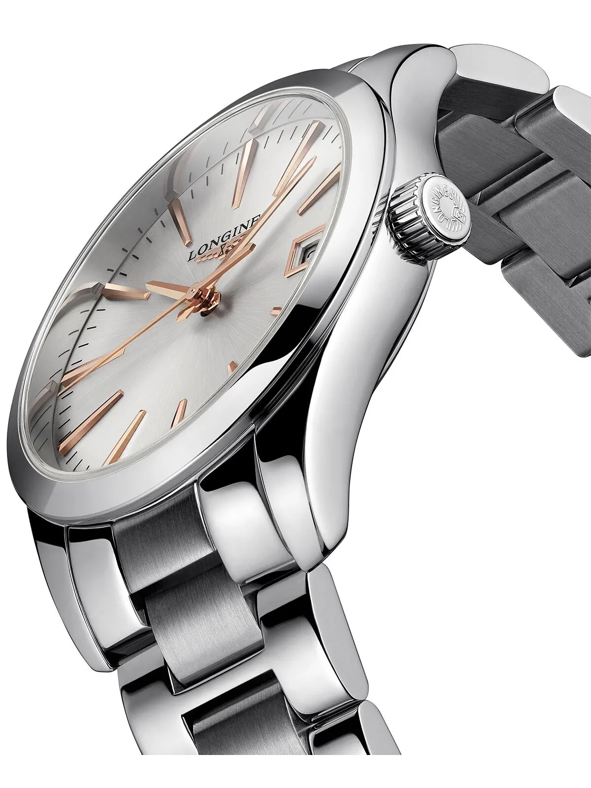 Женские часы Swiss Conquest Classic с браслетом из нержавеющей стали, 34 мм Longines — изображение 2 из 8, оттенок нет цвета