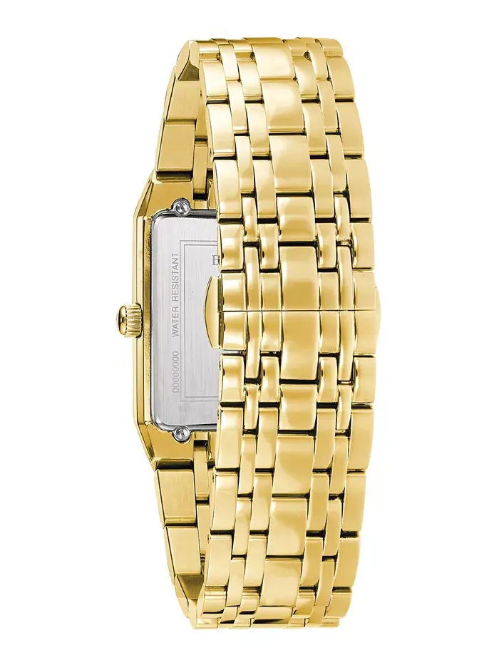 Мужские часы Bulova Futuro с бриллиантовыми вставками и золотистым браслетом — изображение 3 из 7